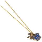 Harry Potter gold plated chocolate frog necklace, UK version