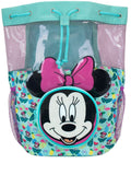Minnie Mouse swim bag tropical print pink mesh 40cm - British product