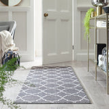 Argos Home trellis grey cut pile runner 66x200cm (British brand)