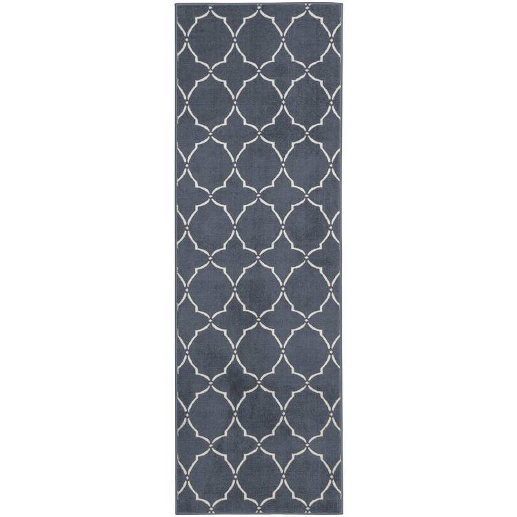 Argos Home trellis grey cut pile runner 66x200cm (British brand)