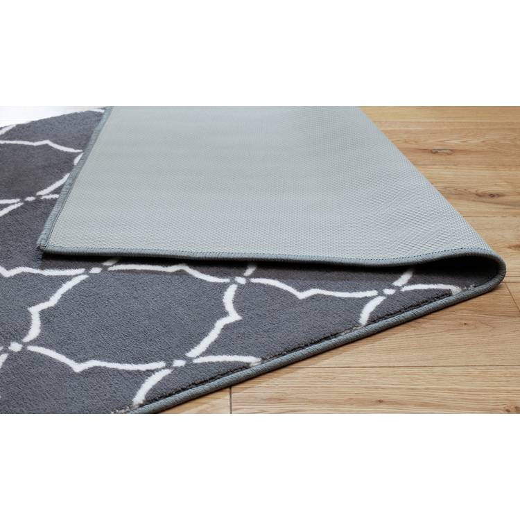 Argos Home trellis grey cut pile runner 66x200cm (British brand)