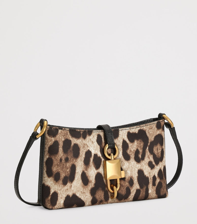 Dolce&Gabbana leopard print lock shoulder bag (British brand)