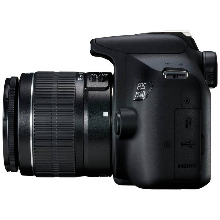 Canon EOS 2000D DSLR camera lens starter kit - British product