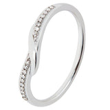 Revere diamond wedding band 9ct white gold 0.05ct, UK version
