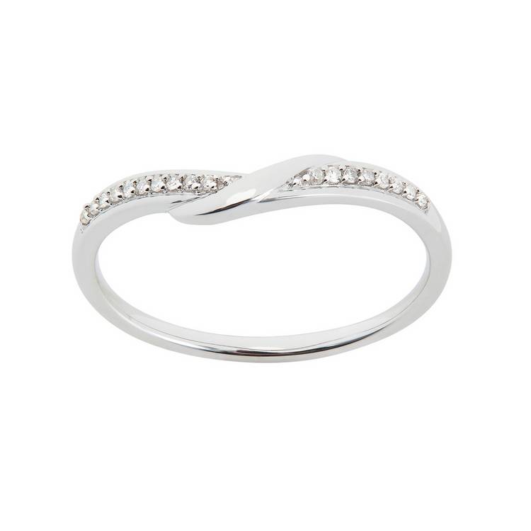 Revere diamond wedding band 9ct white gold 0.05ct, UK version