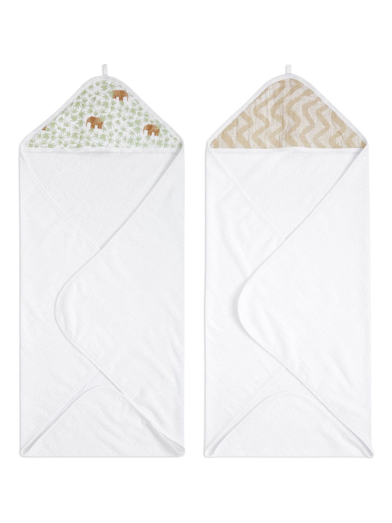 aden + anais 100% cotton hooded towel 2 pack - British product