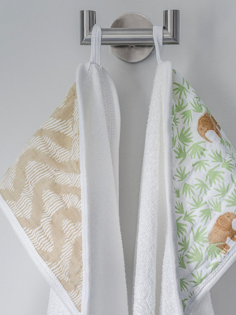 aden + anais 100% cotton hooded towel 2 pack - British product