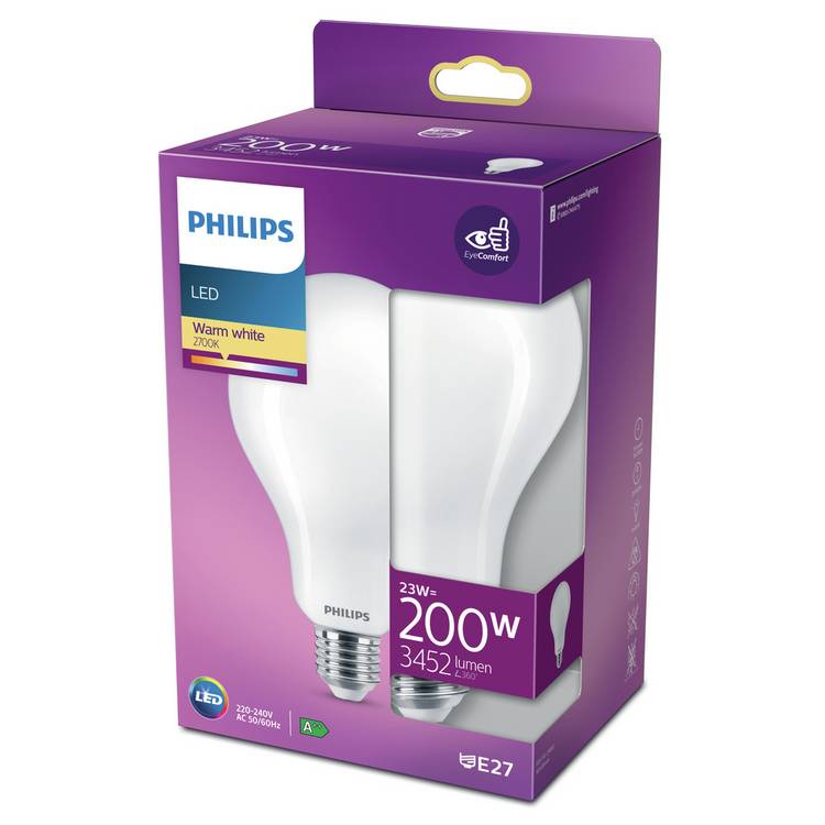 Philips LED light bulb 200W E27, UK version