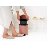 Brabantia NewIcon 5 litre pedal bin warm copper - British product