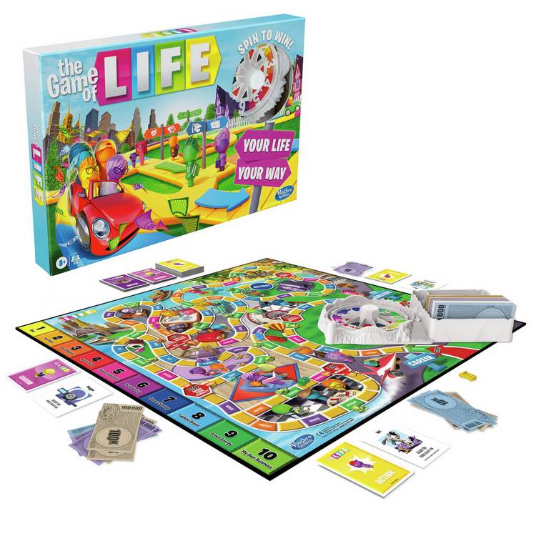 Hasbro Gaming Game of Life board game (British brand)