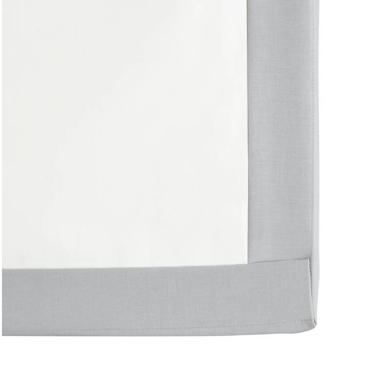 Habitat cotton rich flat sheet in dove grey, imported from the UK