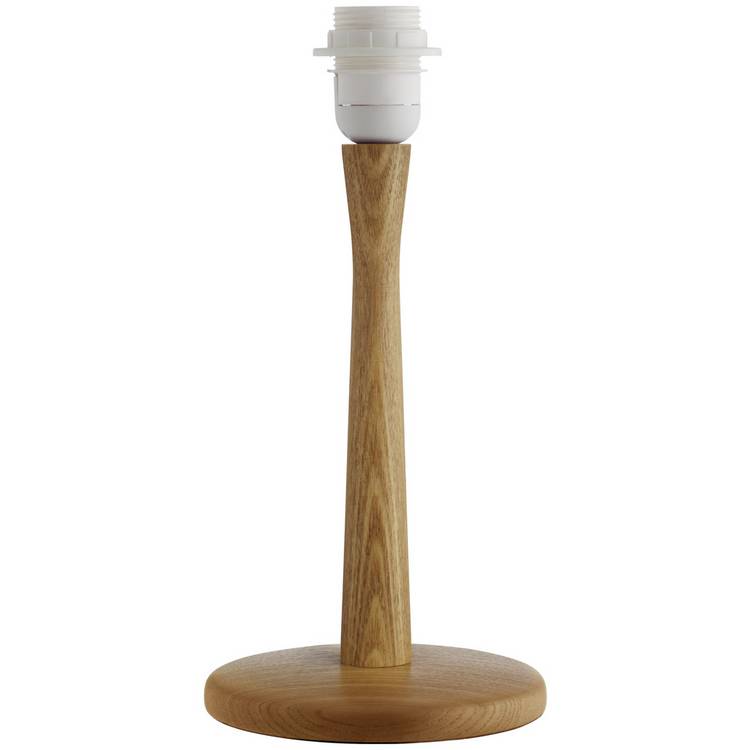 Habitat wooden table lamp base natural H31cm, imported from the UK