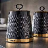 Tower Empire canisters black 1.3L set (British brand)