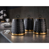 Tower Empire canisters black 1.3L set (British brand)