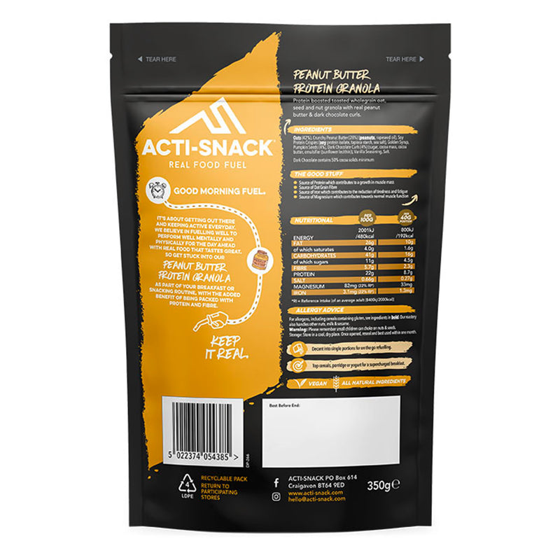 Acti-Snack peanut butter granola 350g - British product
