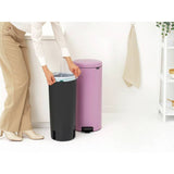 Brabantia NewIcon Lilac Pink pedal bin 30L, UK version