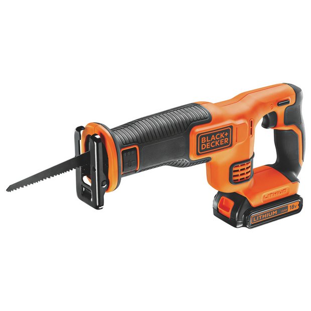Black+Decker 18V cordless reciprocating saw (British brand)
