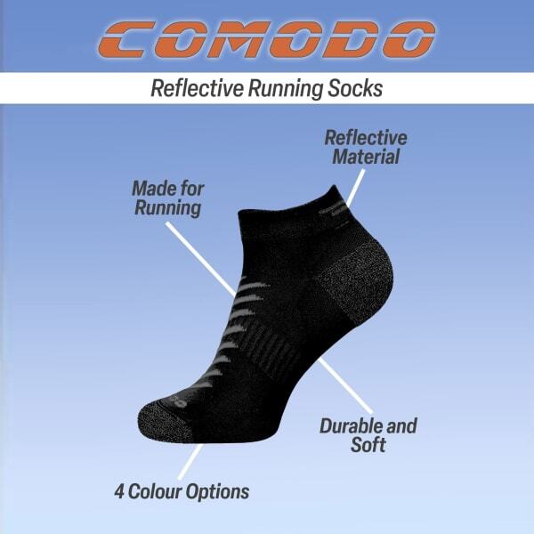 Comodo Hi Viz lightweight running socks - British product