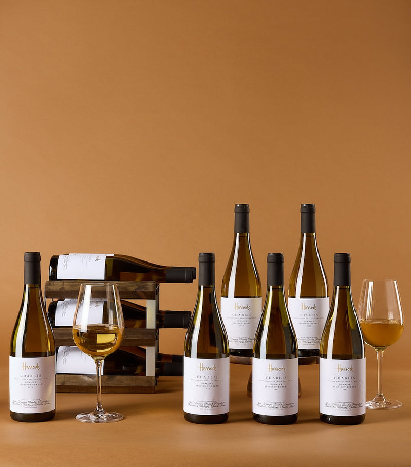 Harrods Chablis white wine case 12 bottles, UK version