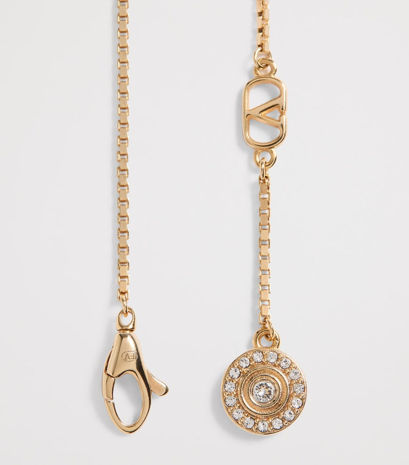 Valentino Garavani crystal VLogo Bracelet, UK version
