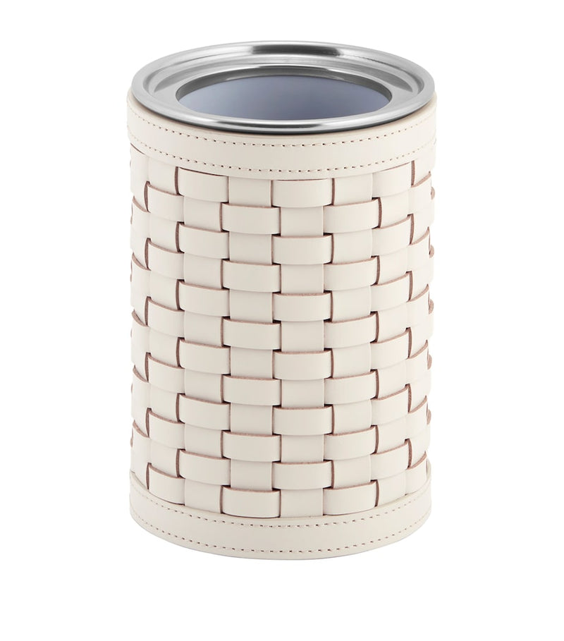 Riviere woven leather bottle cooler 22cm - British product