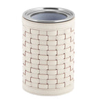 Riviere woven leather bottle cooler 22cm - British product