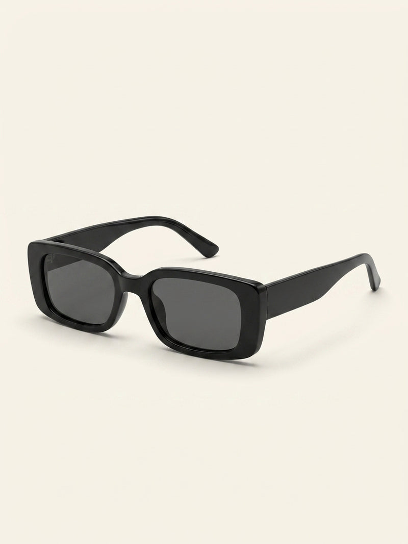 Gucci rectangular sunglasses black frame grey lenses - British product