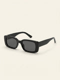 Gucci rectangular sunglasses black frame grey lenses - British product