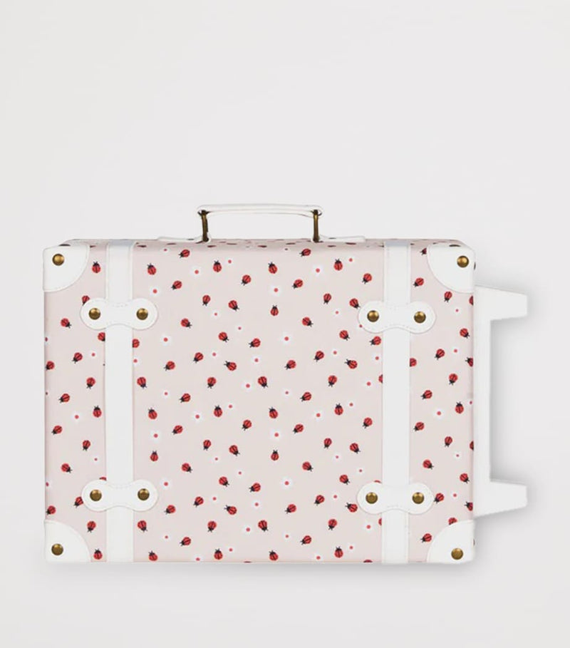 Olli Ella ladybug print See-Ya suitcase, imported from the UK
