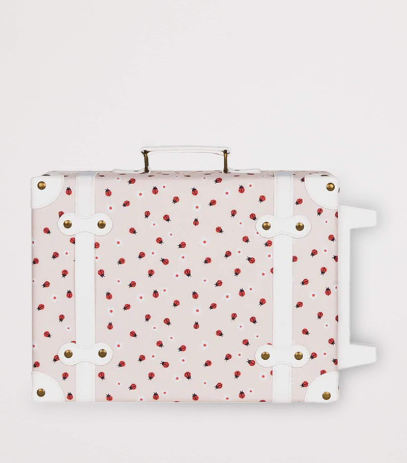 Olli Ella ladybug print See-Ya suitcase, imported from the UK