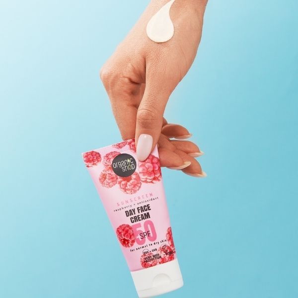 Organic Shop SPF50 Day Face Cream 50ml, imported from the UK
