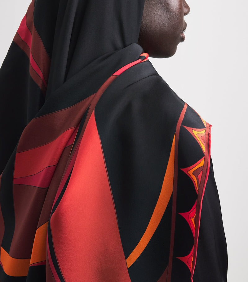 Pucci silk printed hijab with archival psychedelic print, imported from the UK