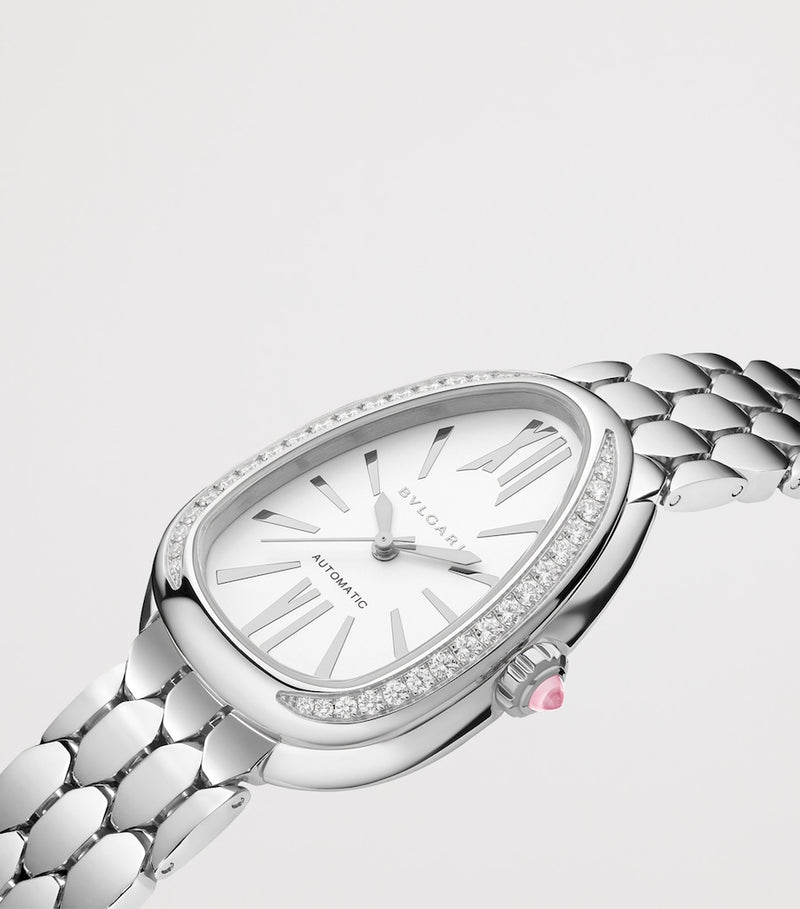 Bvlgari Serpenti Seduttori watch 34mm stainless steel diamonds, imported from the UK