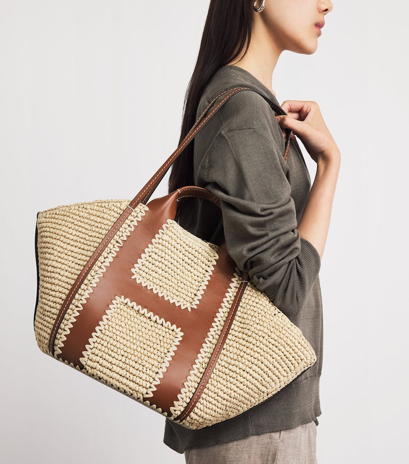Harrods large raffia tote bag - British product