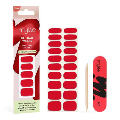 Mylee Gel Nail Wraps French Cancan French Manicure Style