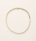 Suzanne Kalan diamond tennis necklace 18kt yellow gold, imported from the UK