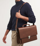 Aspinal of London leather city laptop briefcase - British product