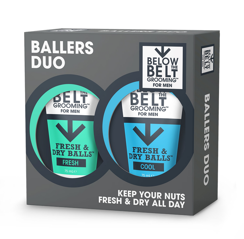 Below The Belt Ballers Gift Set cooling gels, UK version