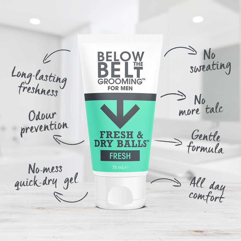Below The Belt Ballers Gift Set cooling gels, UK version