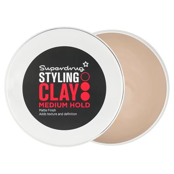 Superdrug men's hair clay matte finish 75ml (British brand)
