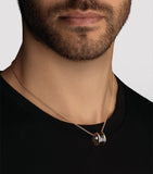 Bvlgari B.zero1 rose gold ceramic necklace - British product