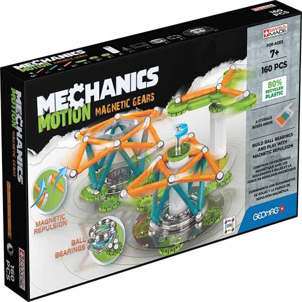 Geomag Mechanics Gravity Motion construction set 160 pieces - British product
