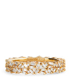 Suzanne Kalan yellow gold and diamond tech ring jackets size 8.5 (British brand)