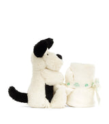 Harrods Plush Puppy Soft Toy with Blanket, 34cm- Buy online at McGrocer
