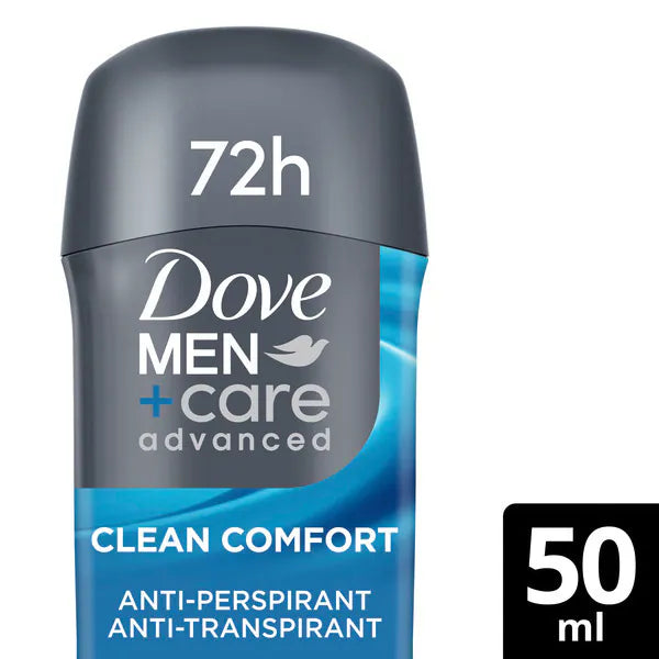Dove Men+Care Anti-Perspirant Stick Advanced Clean Comfort 50ml - British product