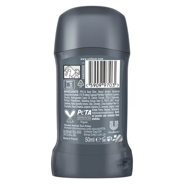 Dove Men+Care Anti-Perspirant Stick Advanced Clean Comfort 50ml - British product