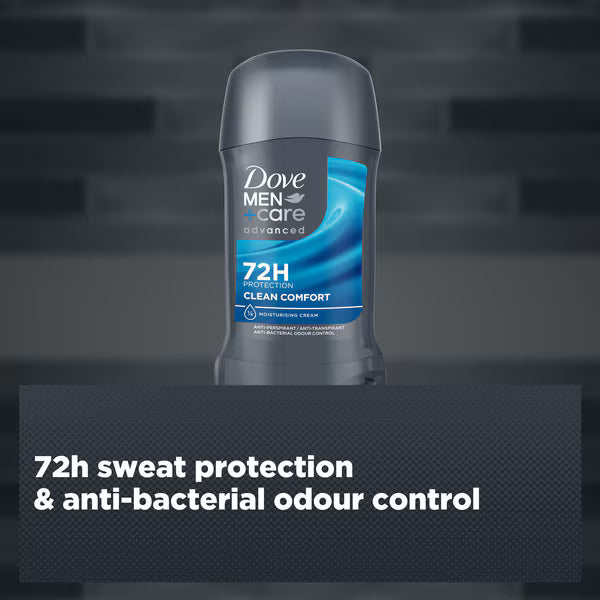 Dove Men+Care Anti-Perspirant Stick Advanced Clean Comfort 50ml - British product
