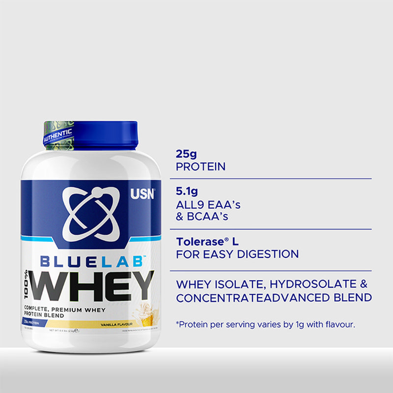 USN whey protein powder vanilla 2kg - British product