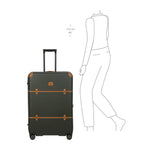 Bric's Bellagio check-in suitcase 76cm with leather trims (British brand)