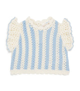 Harrods Louise Misha Cotton Crochet Lyse Baby Top (6-24 Months)- Buy online at McGrocer